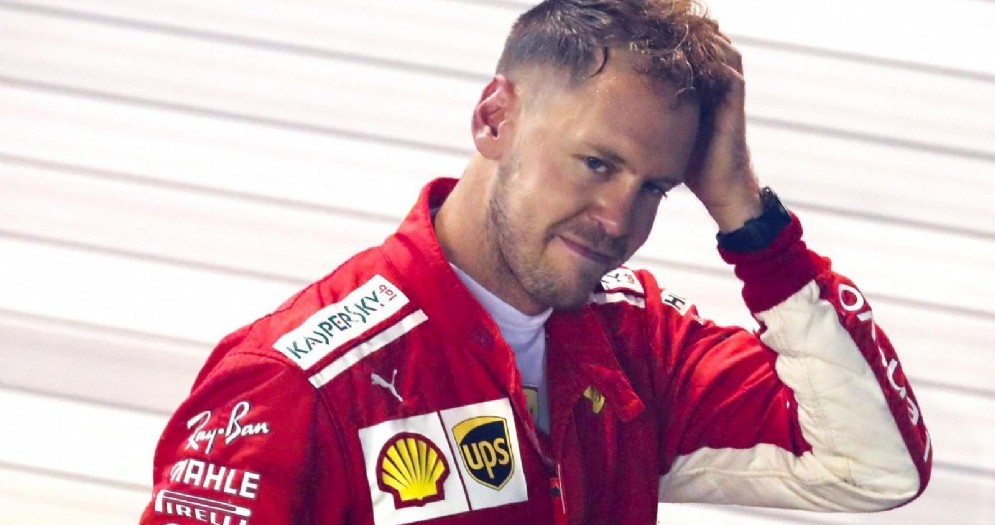 La delusione di Sebastian Vettel dopo il Gran Premio di Singapore