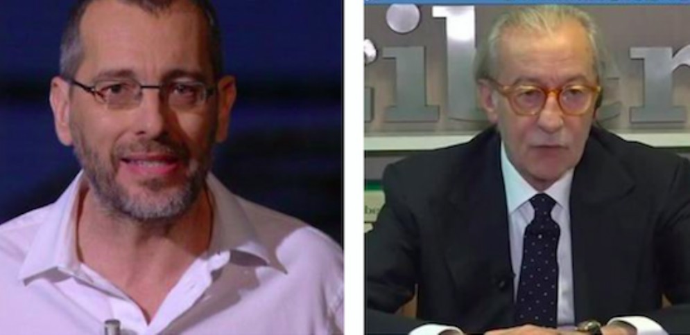 Corrado Formigli e Vittorio Feltri