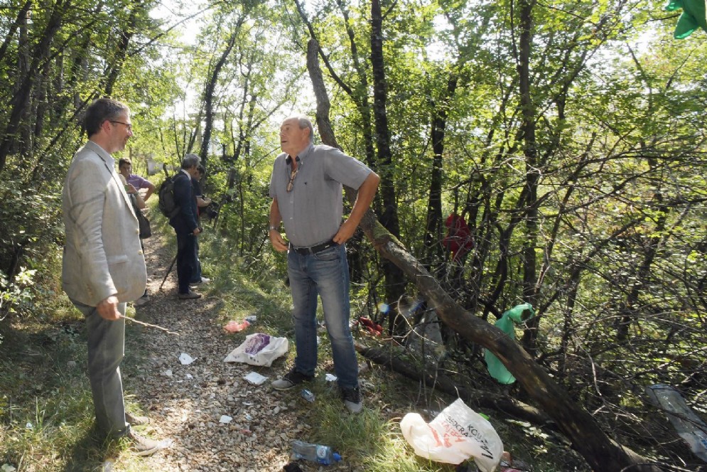 Roberti e il sindaco Klun