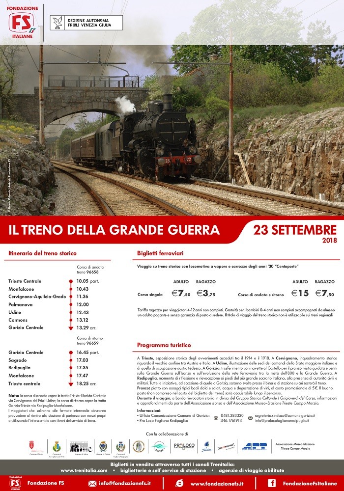 Il "Treno della Grande Guerra": viaggio lungo il confine