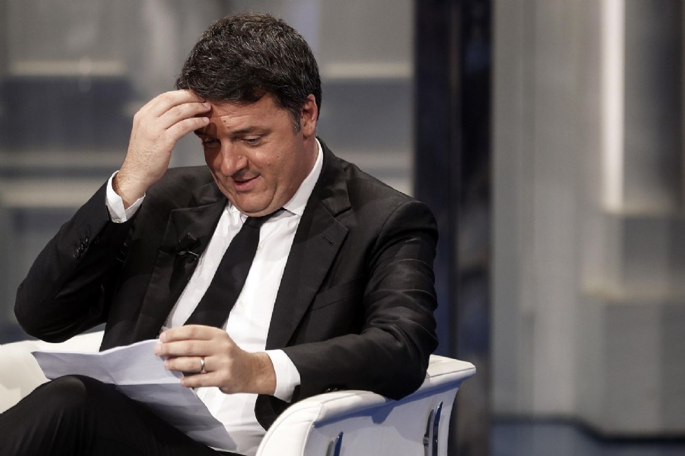 Matteo Renzi durante 'Porta a Porta', Roma, 20 settembre 2018