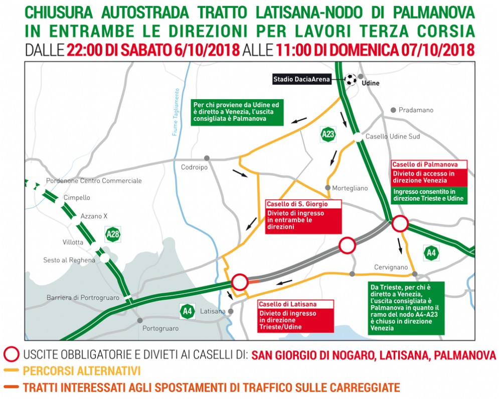 Lavori per la terza corsia: chiusure in sequenza per velocizzare l'apertura