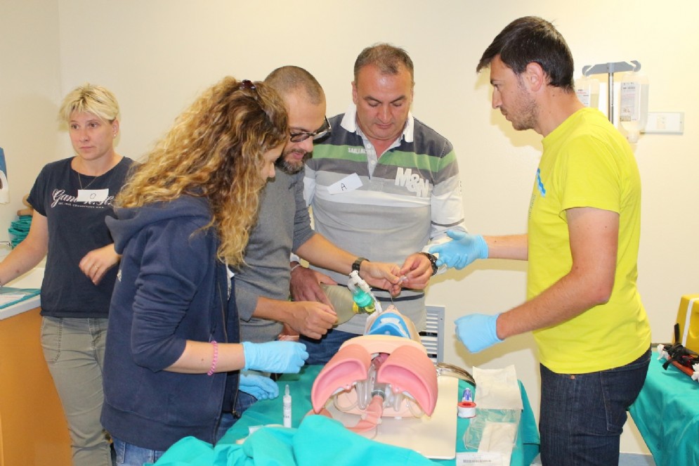 Il team dell'ospedale di Biella