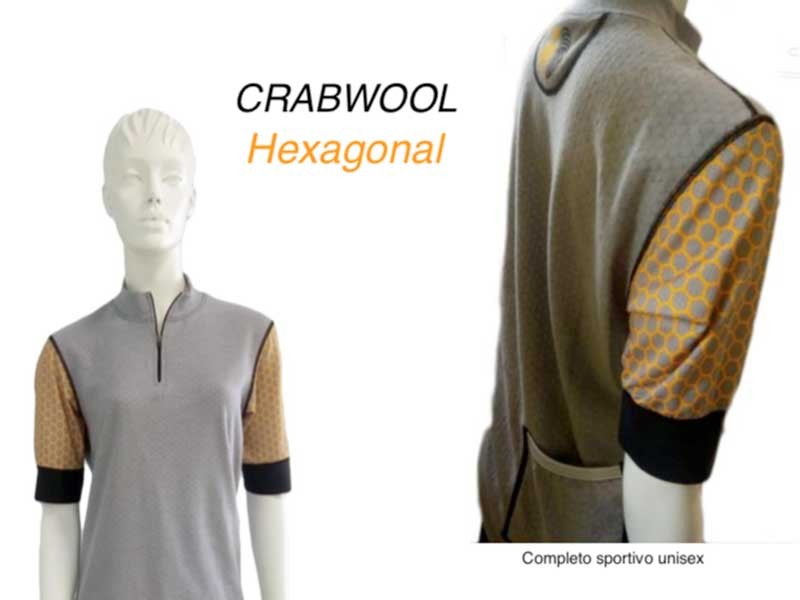 Un completo sportivo realizzato con il Crabwool