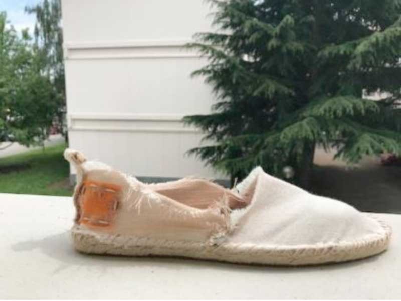 Espadrillas realizzate con il Crabwool