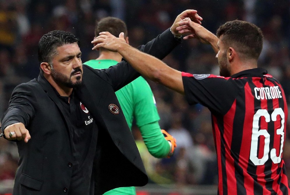 Mister Gattuso abbraccia Cutrone