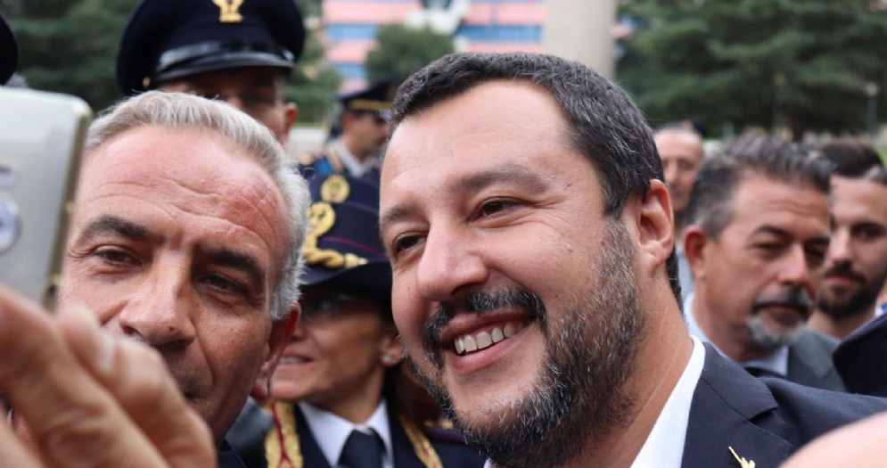 Il ministro dell'Interno e vicepremier Matteo Salvini