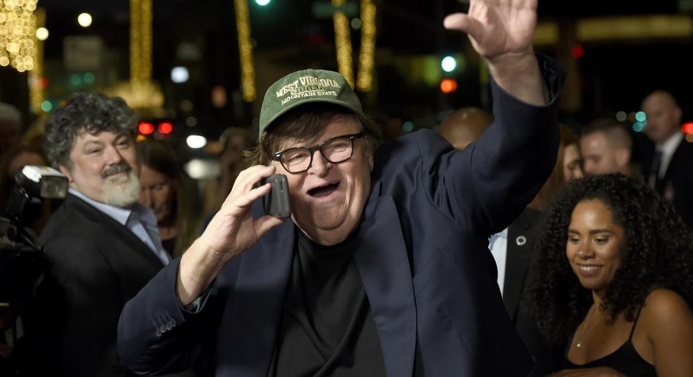 Il regista americano, Michael Moore