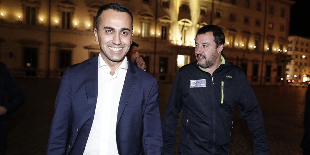 Luigi Di Maio, vicepremier e ministro del Lavoro e dello Sviluppo Economico, e Matteo Salvini, vicepremier e ministro dell'Interno