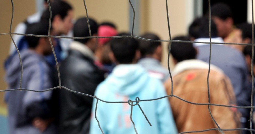 Migranti nel Cpt di Lampedusa