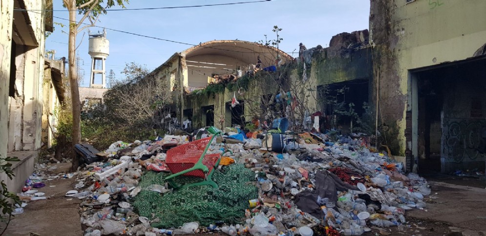 L'interno dell'ex fabbrica Penicillina di Roma