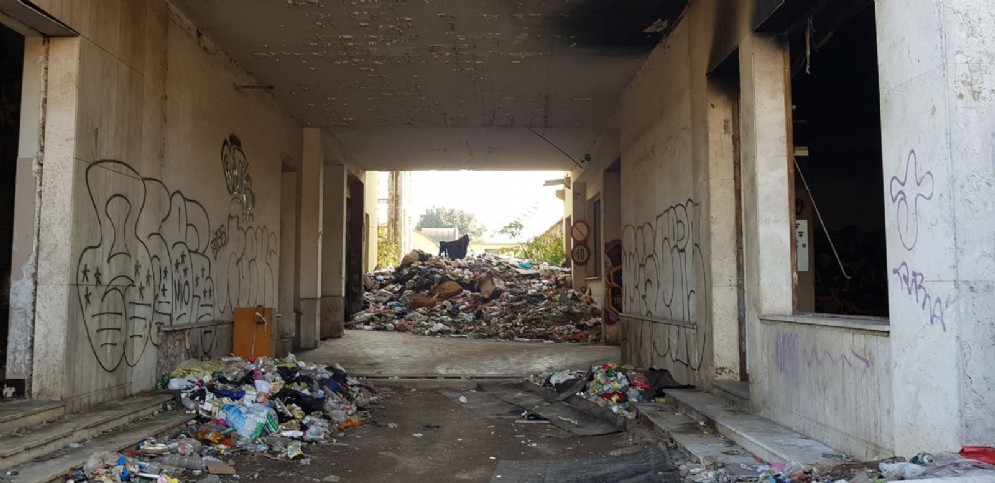 L'ingresso dell'ex fabbrica Penicillina di Roma