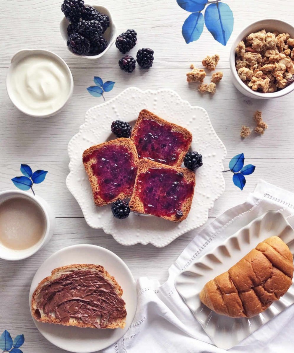Colazione in blu