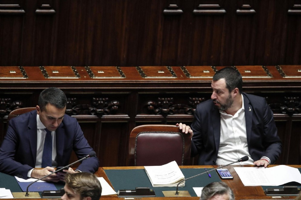 I due vicepremier Matteo Salvini e Luigi Di Maio