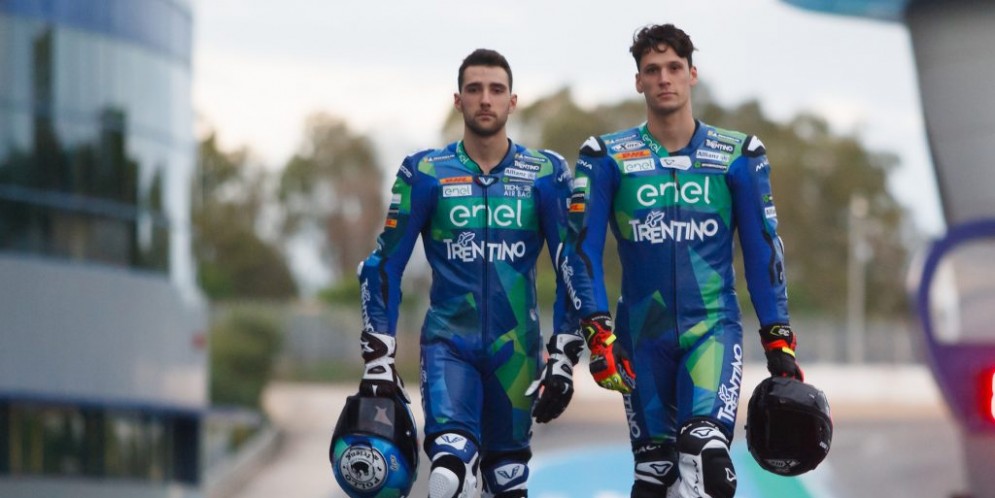 Il Team Trentino Gresini MotoE finalmente in pista