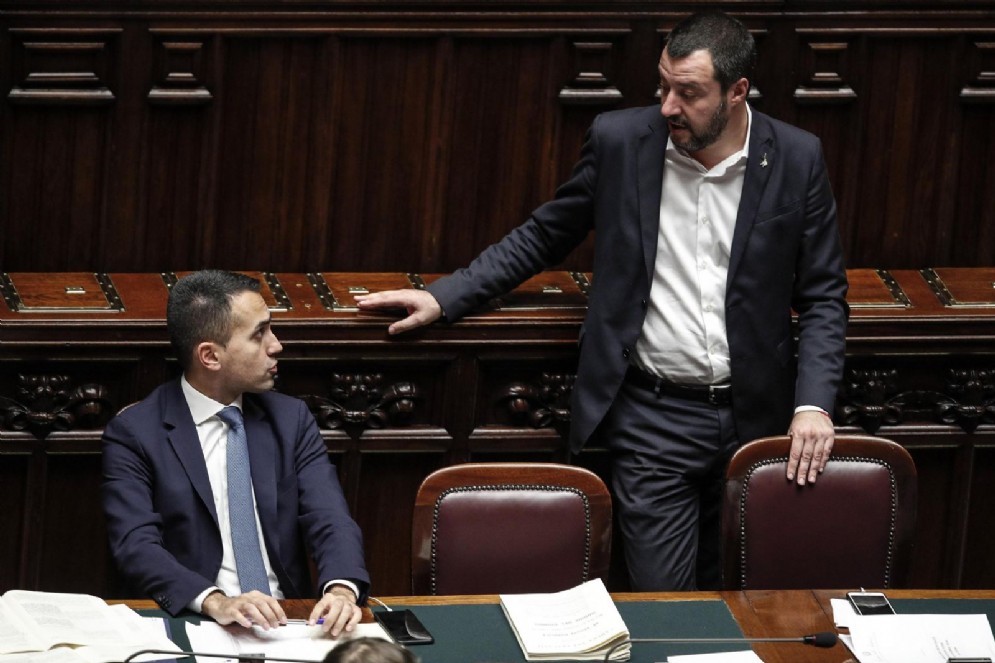 I due vicepremier Matteo Salvini e Luigi Di Maio