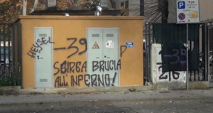 Scritte-choc prima di Fiorentina-Juve