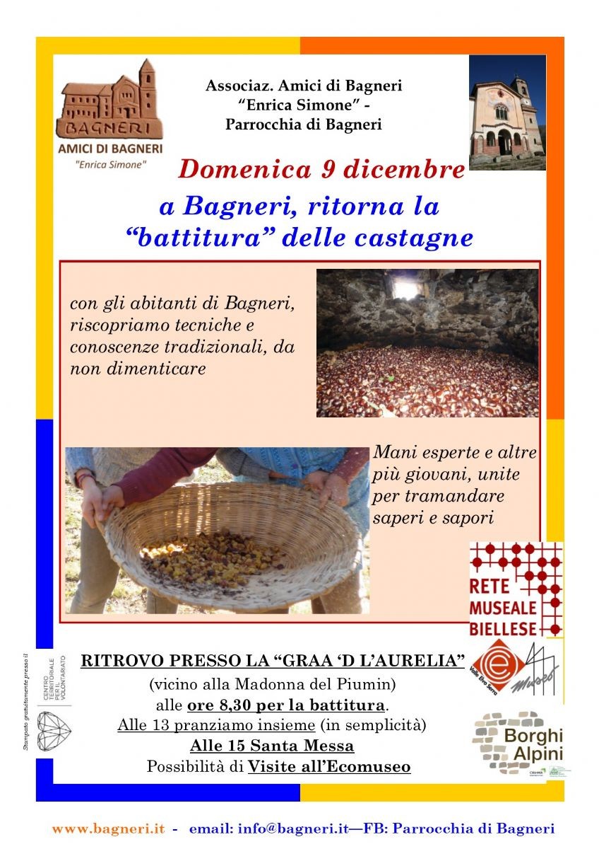 La locandina Autunno 2018 a Bagneri