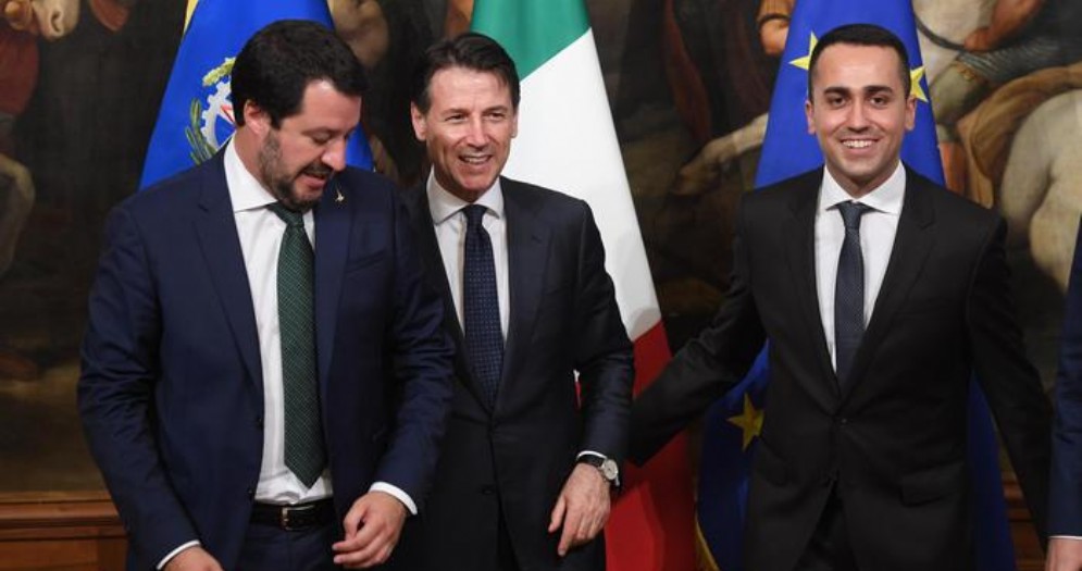 Matteo Salvini, Giuseppe Conte e Luigi Di Maio