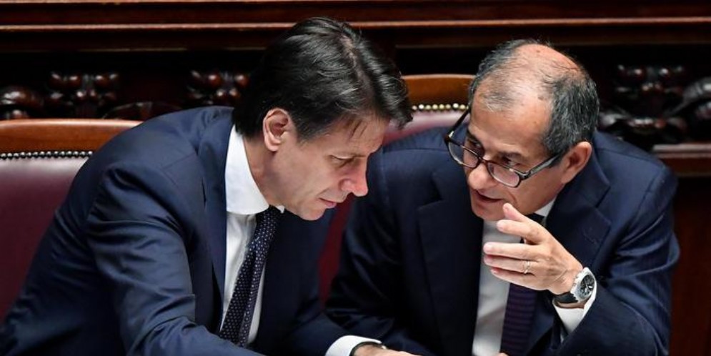 Il Premier Giuseppe Conte con il Ministro Tria