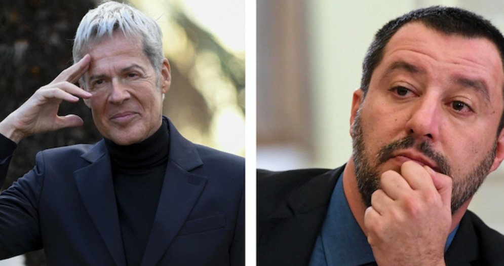 Claudio Baglioni e il ministro Matteo Salvini
