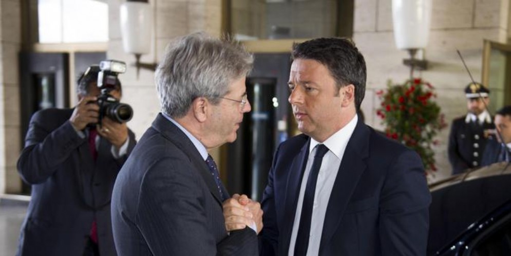 Paolo Gentiloni e Matteo Renzi