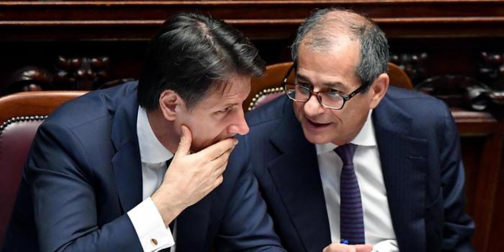 Il Premier Giuseppe Conte con il Ministro, Giovanni Tria