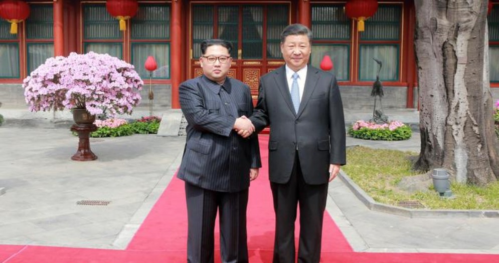 Kim Jong-Un con Xi Jinping