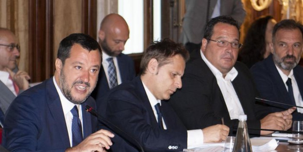 Il ministro dell'Interno, Matteo Salvini