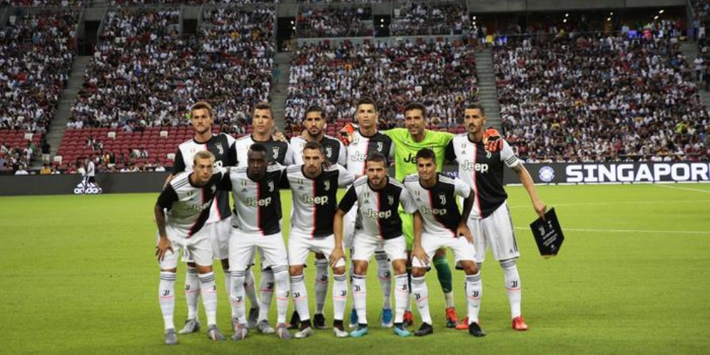 La formazione della Juventus prima dell'amichevole con il Tottenham