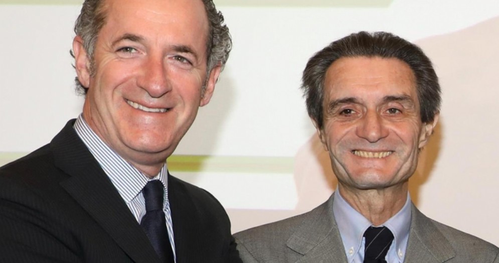 Luca Zaia e Attilio Fontana, presidenti delle regioni Veneto e Lombardia
