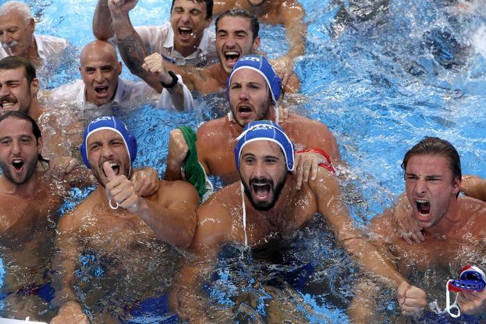 L'esultanza del Settebello campione del mondo in Corea del Sud