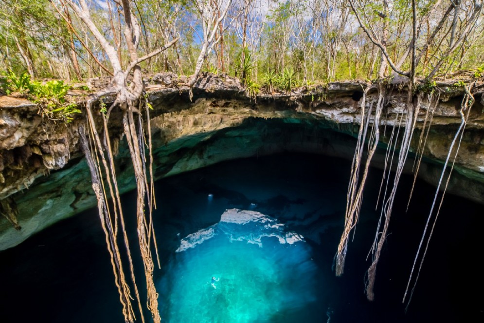 Cenote in Messico