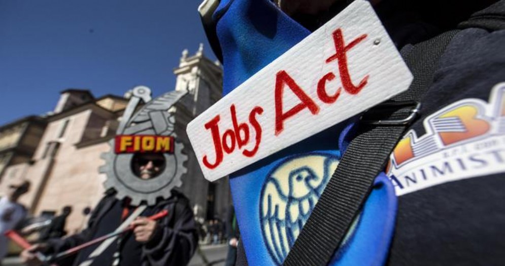 Manifestazione contro il Jobs Act