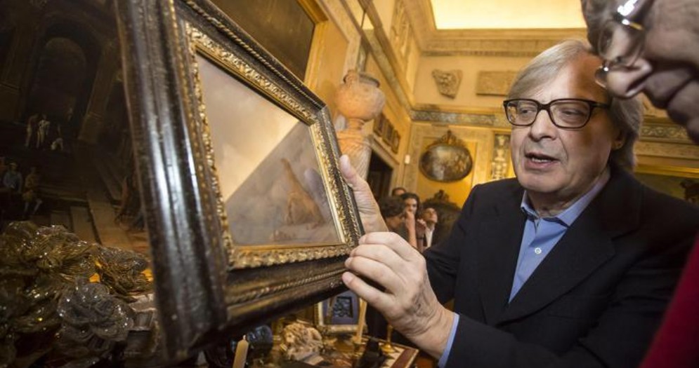 Il critico d'arte e Deputato Vittorio Sgarbi