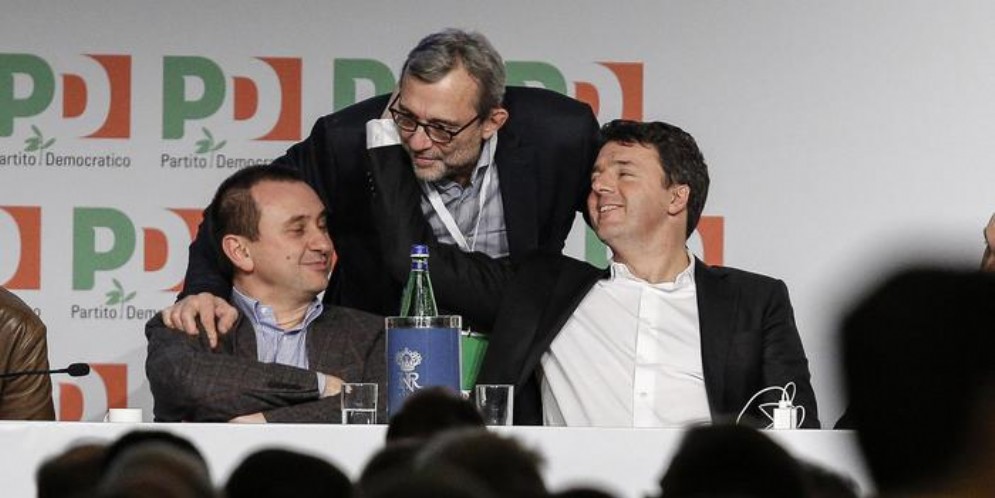 Rosato, Giachetti e Renzi ai tempi del PD