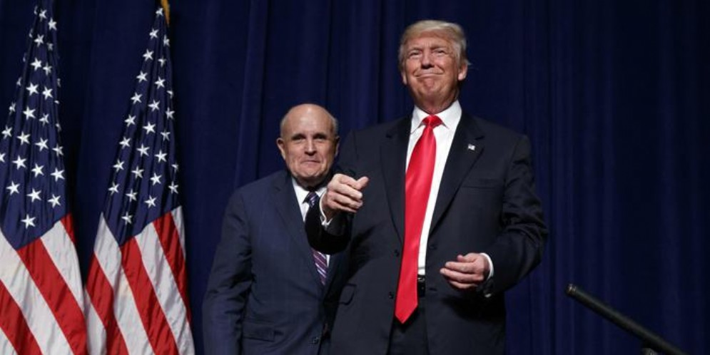 Donald Trump con il suo Avvocato, Rudy Giuliani