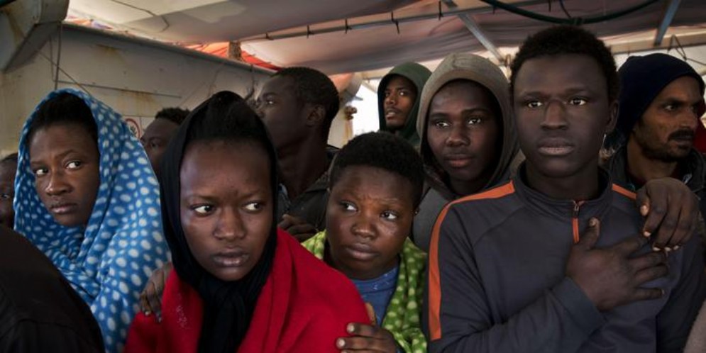 Migranti in un'immagine di repertorio