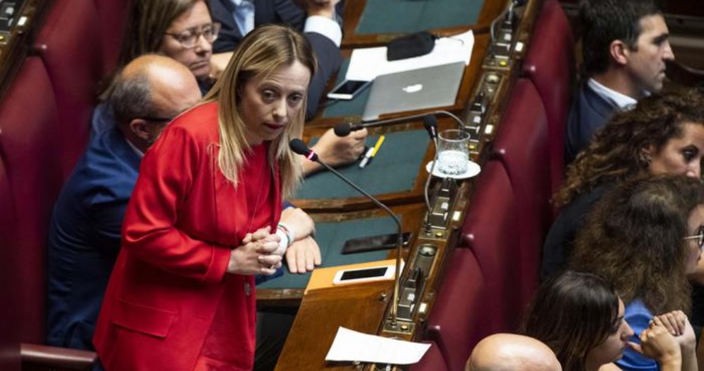 Il Presidente di Fratelli d'Italia, Giorgia Meloni