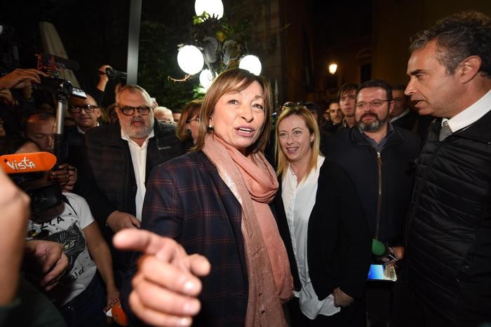 Giorgia Meloni con Donatella Tesei