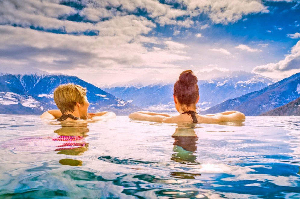 Infinity pool in Alto Adige