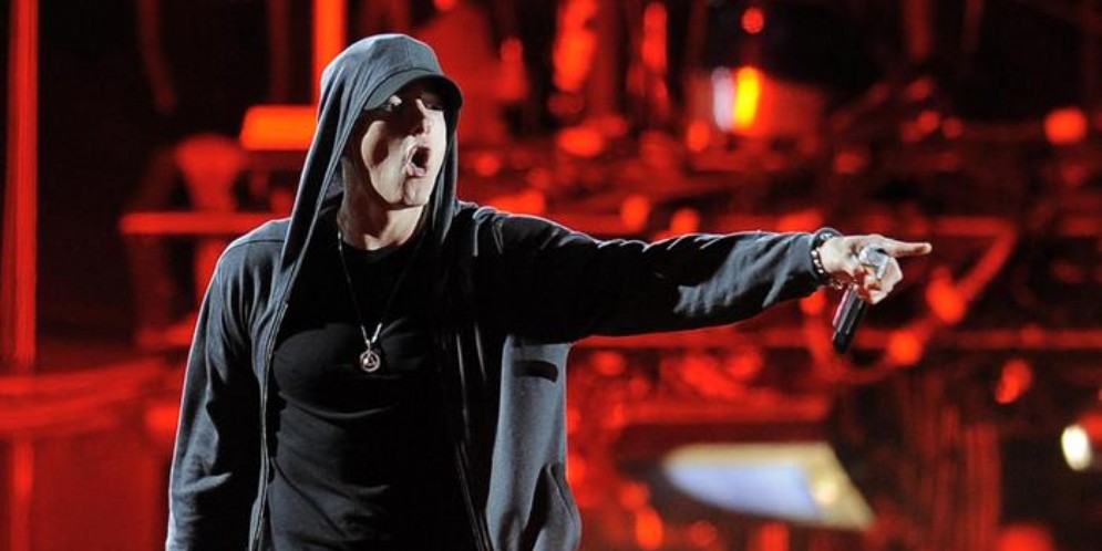 Eminem durante un concerto