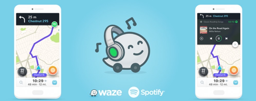 Waze e Spotify