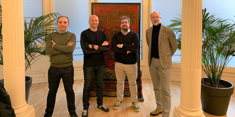 Da sinistra: Alberto Ratti, Fabio Nalucci, Diego Fernandez, Jordi Urbea