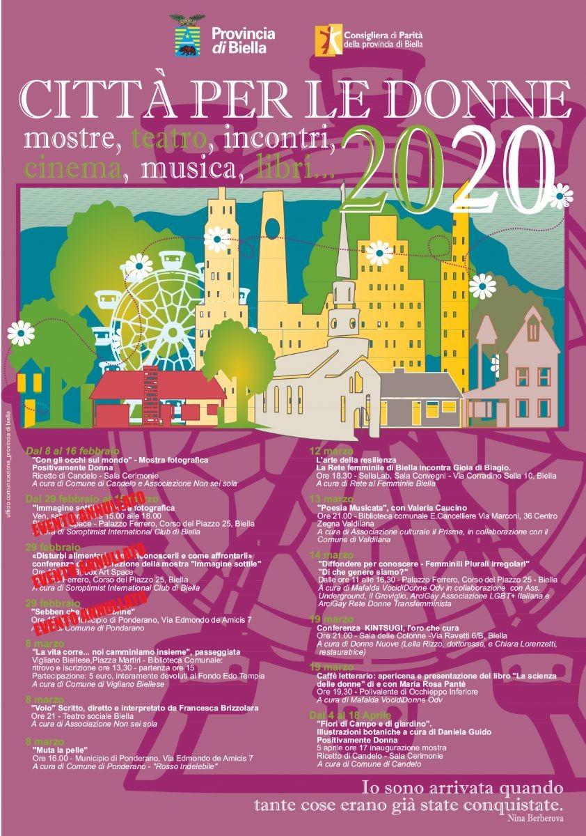 Locandina Città per le donne 2020