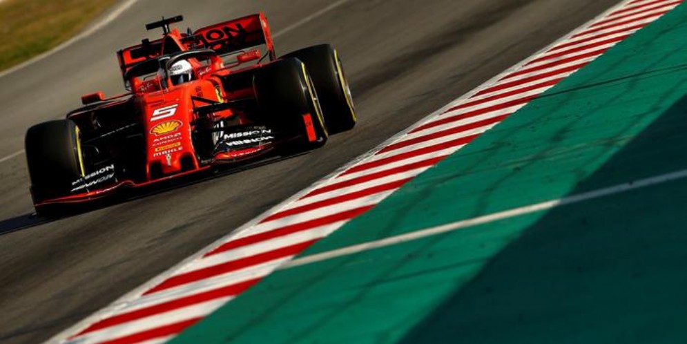 La Ferrari n. 5 di Sebastian Vettel