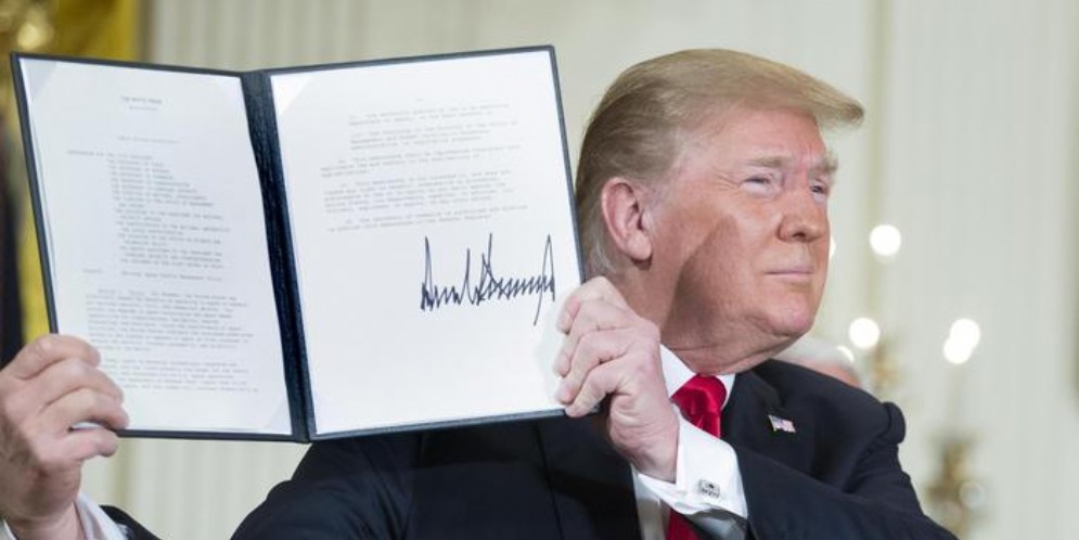 Il Presidente americano, Donald Trump
