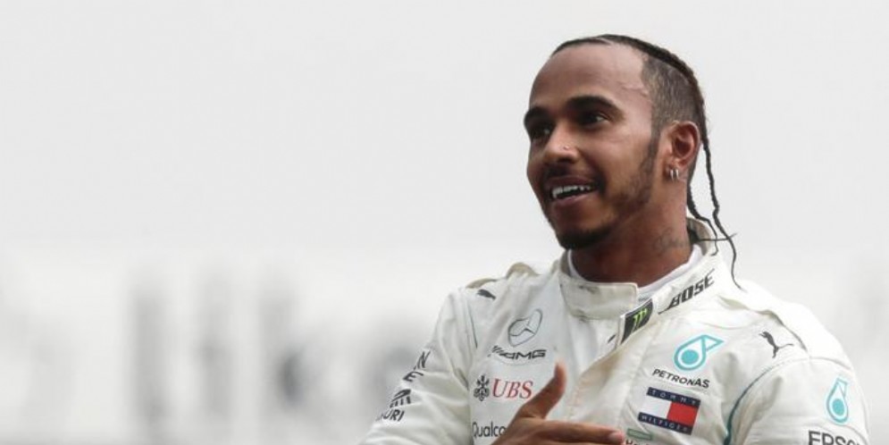 Il pilota inglese della Merceds, Lewis Hamilton