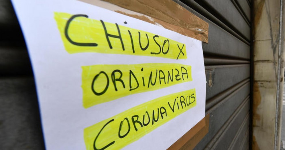 Negozio chiuso per ordinanza coronavirus