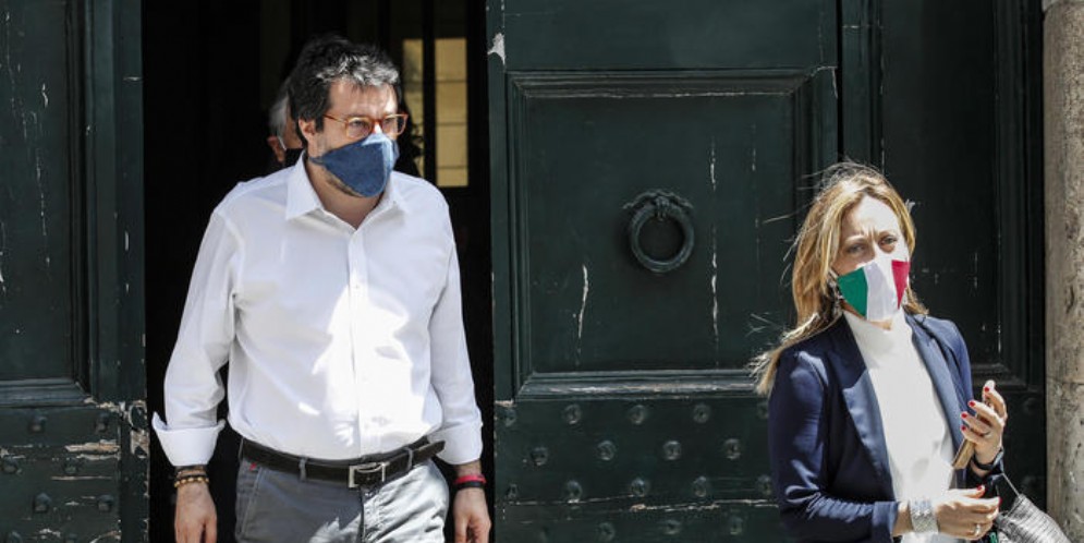 Matteo Salvini e Giorgia Meloni